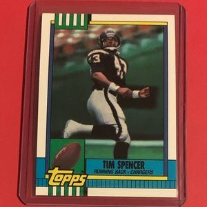 Tim Spencer #395 1990 Topps Football Trading Card